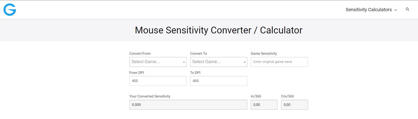 Sensitivity Converter: ajustes DPI con precisión